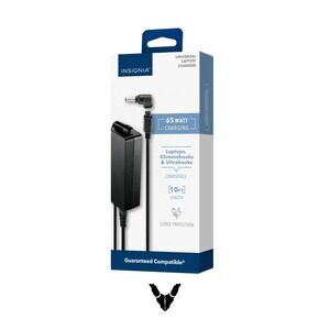 Insignia -‎ 65W Universal Laptop Charger - Black